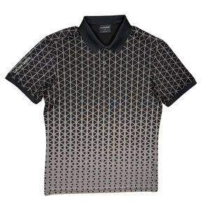 Galvin Green Golf Shirt Stretch Short Sleeve Polo Geometric Small